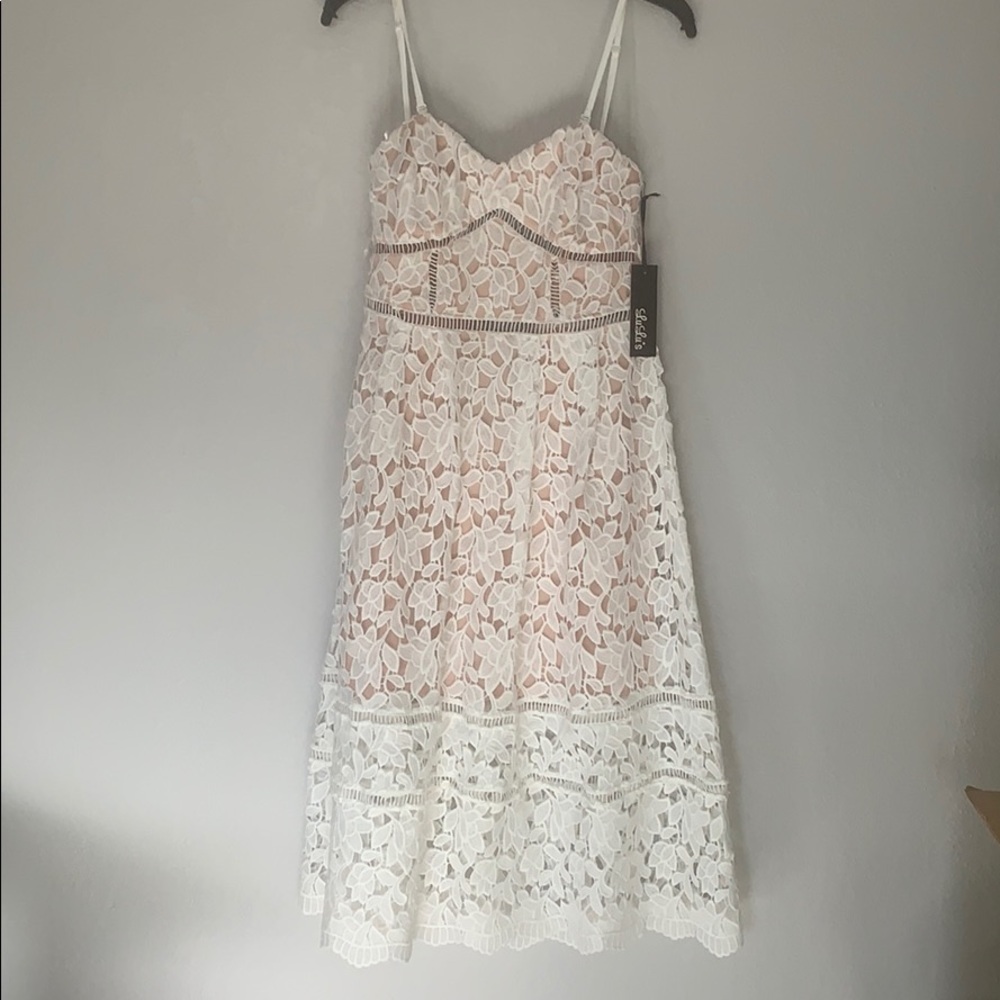 White floral dress